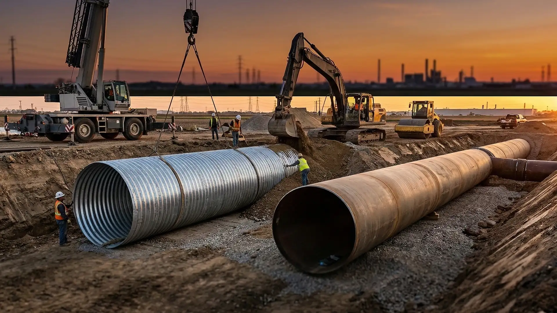 Corrugated Metal and Steel Culvert Pipe